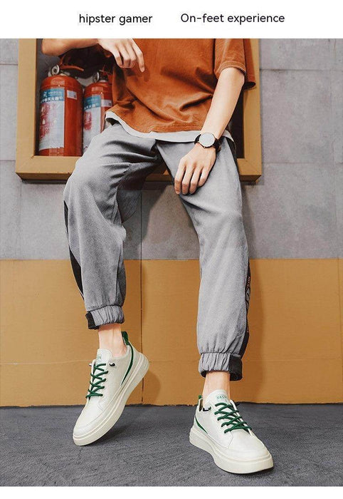 Men's Spring And Autumn Leather Sneakers - Magellan Fashion Shop