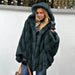 Women's hooded mink velvet coat - Magellan Fashion Shop