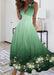 Women's Sleeveless Dress Exquisite Floral Print - Magellan Fashion Shop