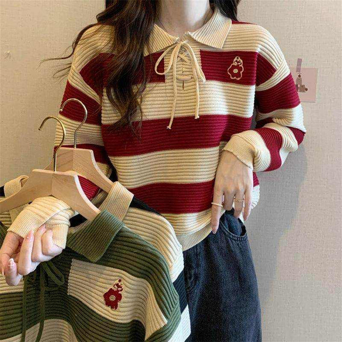 Autumn New Fashion Striped Clothes for Women – Trendy, Comfortable, and Versatile Wardrobe Essential - Magellan Fashion Shop