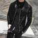 Handsome motorcycle jacket PU leather leather lapel jacket - Magellan Fashion Shop
