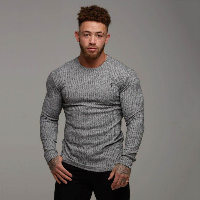 Doctor Muscle Spring Fitness Long Sleeve Men''s Sports Bottom Shirt Training Tight Clothes Brothers Stretch Running Top Tide - Magellan Fashion Shop