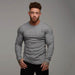 Doctor Muscle Spring Fitness Long Sleeve Men''s Sports Bottom Shirt Training Tight Clothes Brothers Stretch Running Top Tide - Magellan Fashion Shop