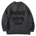 Graffiti Knitted Sweaters Men Hip Hop Print Setwear Jumper - Magellan Fashion Shop