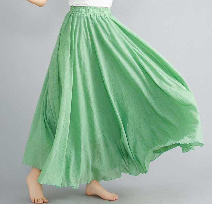 Lady Literature Plus Size Cotton And Linen Skirt - Magellan Fashion Shop
