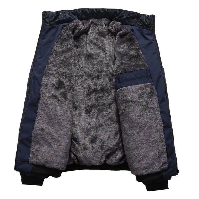 Men's Cotton Clothing Fleece-lined Cotton-padded Jacket - Magellan Fashion Shop