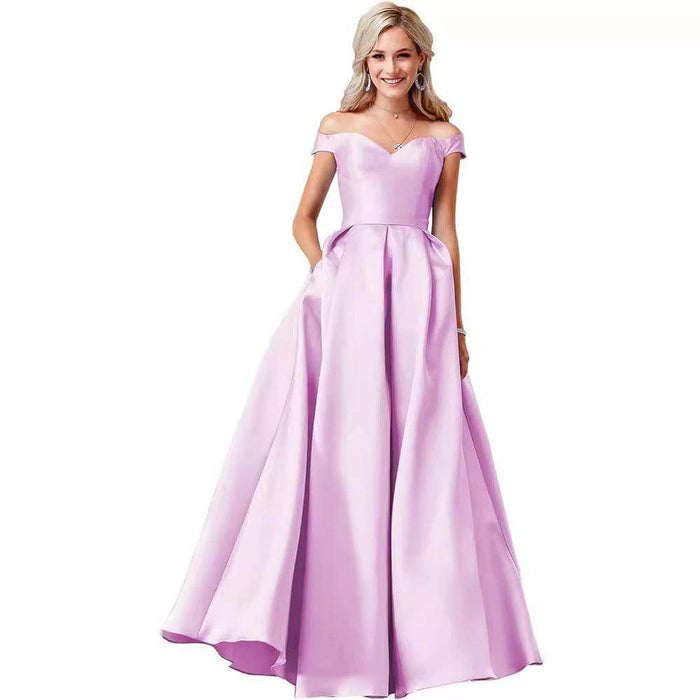 Off-the-shoulder Ball Gown Long - Magellan Fashion Shop