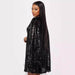 Fashion Stand Collar Sequins Dress Loose Women's Wear - Magellan Fashion Shop
