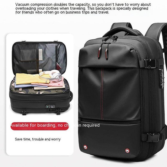 Travel Backpack Men's Business Multifunction Computer Bag Vacuum Compression Large-capacity Backpack - Magellan Fashion Shop