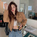 Spice Girls Lapel Long Sleeve Jacket - Magellan Fashion Shop