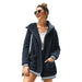 Hooded fur coat long top - Magellan Fashion Shop