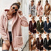 Hooded fur coat long top - Magellan Fashion Shop