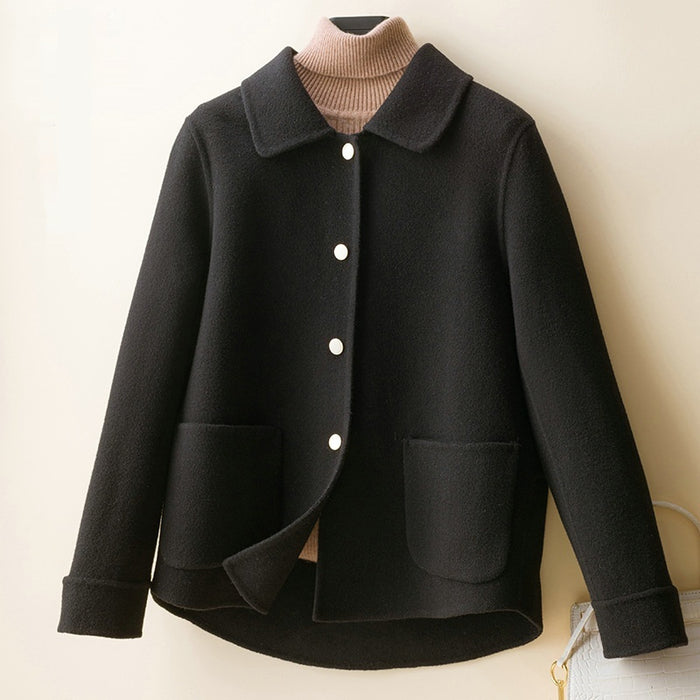 Double-sided Woolen Fallwinter Slim Wool Overcoat
