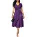 Independent Station Fashion Elegant Asymmetry Large Skirt V-neck Dress Party Evening Dress - Magellan Fashion Shop
