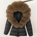 Short Women's Thickened Slim Fit Waist-tight Fur Down Jacket - Magellan Fashion Shop