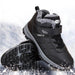 Winter Boots Women Men Warm Plush Velcro Snow Boots Climbing Hiking Shoes - Magellan Fashion Shop