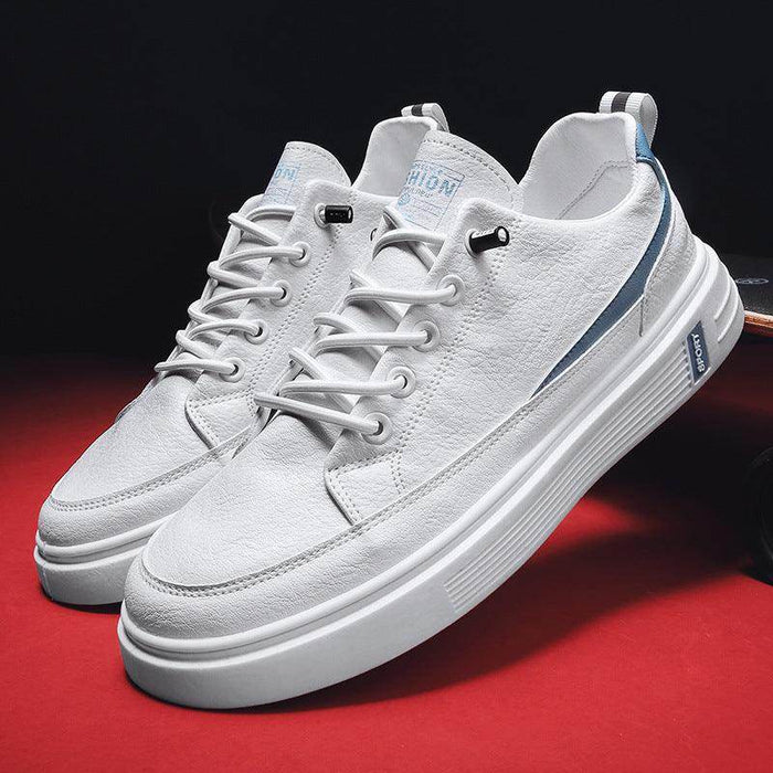 Men's Spring And Autumn Leather Sneakers - Magellan Fashion Shop