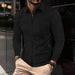 Waffle Lapel Zipper Jacket Long Sleeve Outer Clothing Autumn Spring - Magellan Fashion Shop