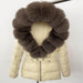 Short Women's Thickened Slim Fit Waist-tight Fur Down Jacket - Magellan Fashion Shop