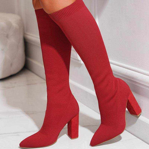 Thick High-heeled Thigh Boot Women - Magellan Fashion Shop