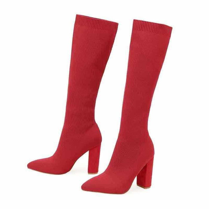 Thick High-heeled Thigh Boot Women - Magellan Fashion Shop