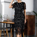 Temperament Fringed Sequin Dress Gown - Magellan Fashion Shop