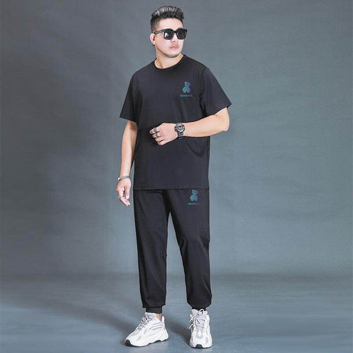Oversized T-shirt And Trousers Two-piece Fat Casual Sports Suit - Magellan Fashion Shop