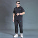 Oversized T-shirt And Trousers Two-piece Fat Casual Sports Suit - Magellan Fashion Shop