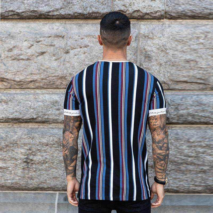 Men's casual fitness t-shirt made of spandex in various sizes M to XXL