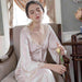 Romantic Nightgown Nightwear Princess Women Vintage Sleepwear Satin - Magellan Fashion Shop
