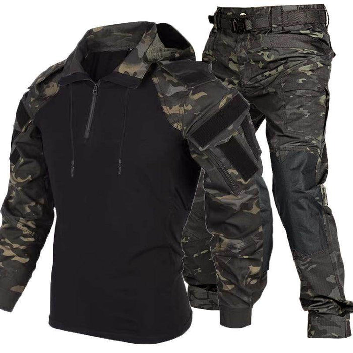 Black And Gray Industrial Attack SP2 Tactical Top Battle Suit - Magellan Fashion Shop