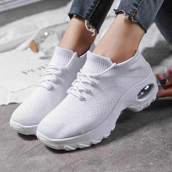 Sports shoes women flying knit socks shoes shaking shoes - Magellan Fashion Shop