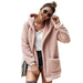 Hooded fur coat long top - Magellan Fashion Shop