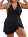 Plus Size Fat Woman Skirt One-piece Swimsuit - Magellan Fashion Shop
