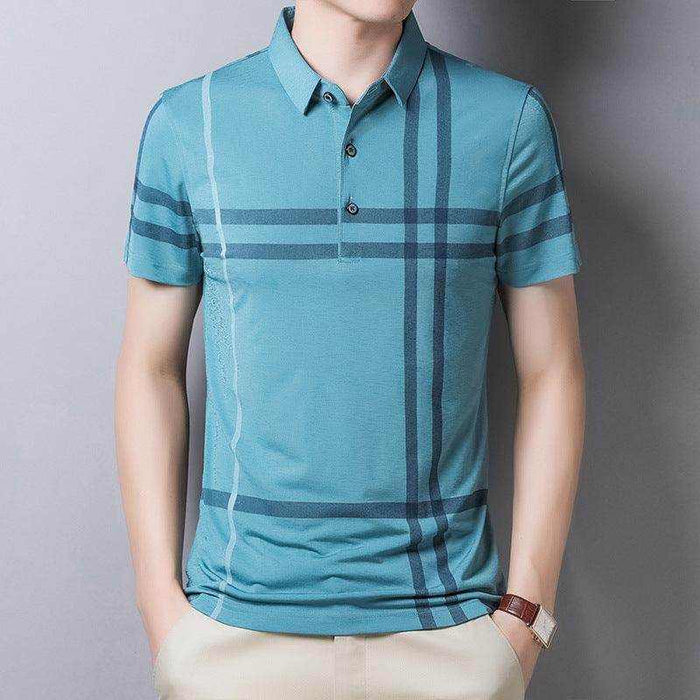 Men Summer Striped Polo Shirt - Magellan Fashion Shop