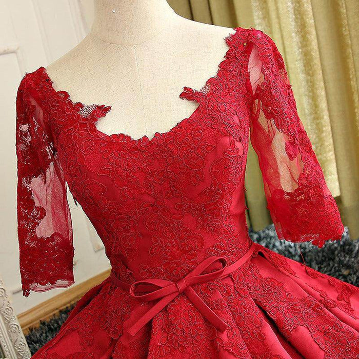 Mid-sleeve bridal wedding toast dress evening dress - Magellan Fashion Shop