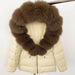 Short Women's Thickened Slim Fit Waist-tight Fur Down Jacket - Magellan Fashion Shop