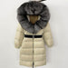 Women's Long Cinched Hoodie Real Fox Collar Fur Down Jacket Coat - Magellan Fashion Shop