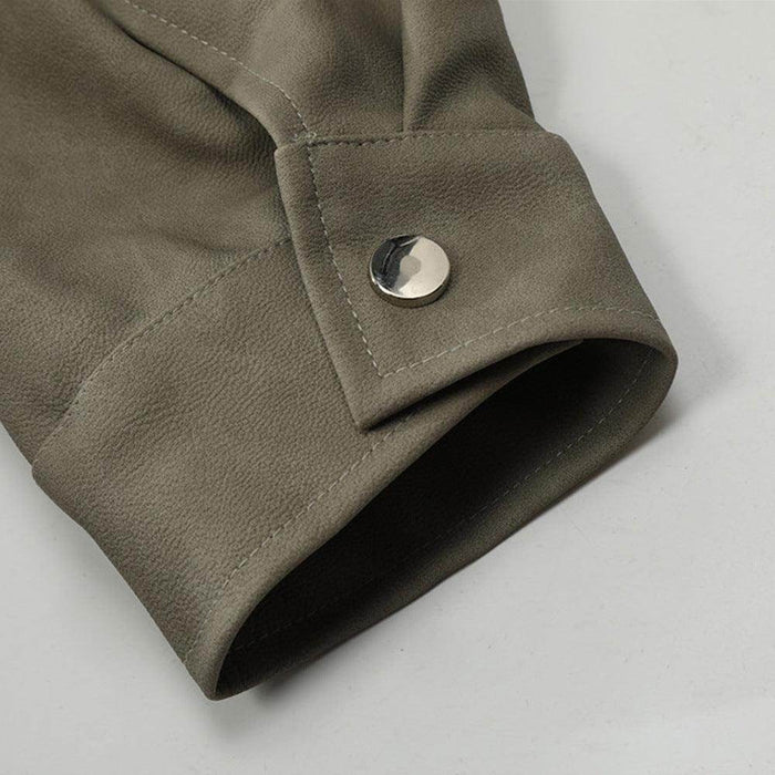 American Retro Clothing Leather Coat - Magellan Fashion Shop