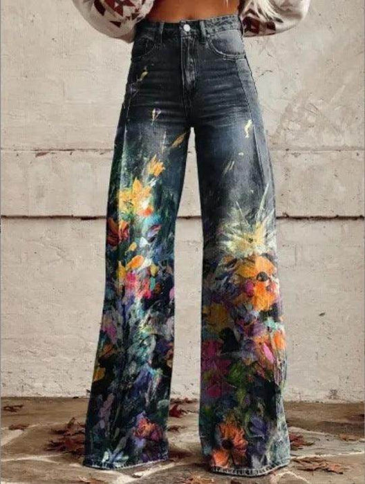 European And American Plus Size Women's Denim Casual Pants - Magellan Fashion Shop