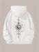 Moon Print Casual Hooded Sweatshirt - Magellan Fashion Shop