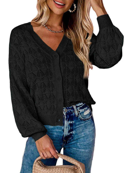 Fashion Short Cardigan Knitted Sweaters Women Autumn And Winter - Magellan Fashion Shop