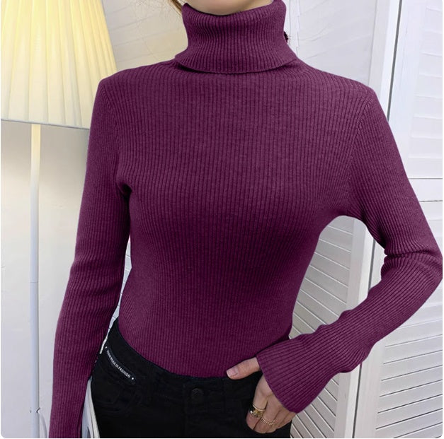 Turtleneck Sweaters Bottoming Shirt