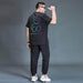 Oversized T-shirt And Trousers Two-piece Fat Casual Sports Suit - Magellan Fashion Shop