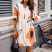 V-neck Long Sleeve Shirt Dress Women - Magellan Fashion Shop