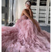 Evening Gown Prom Irregular Spaghetti-strap Mesh Long Dress - Magellan Fashion Shop