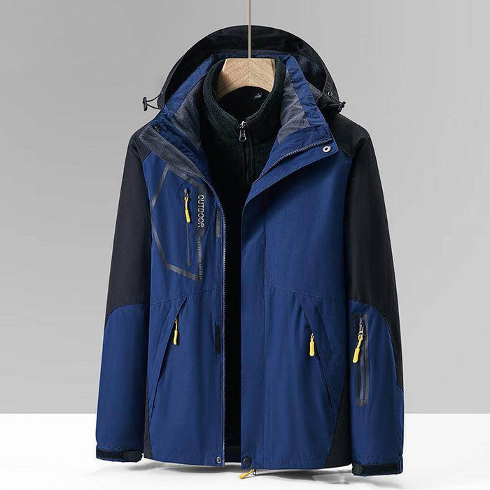 Three-in-one Outdoor Fleece Coat Thickened Mountaineering Clothing - Magellan Fashion Shop