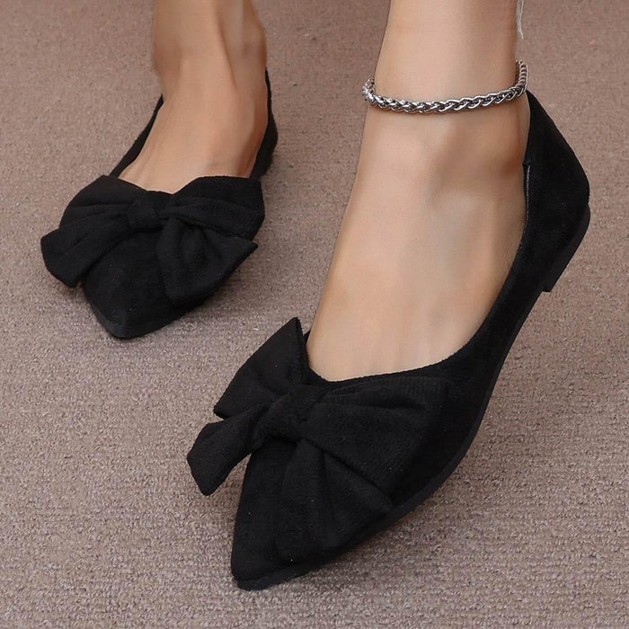 Big Bow Flat Shoes - Magellan Fashion Shop