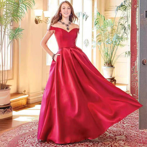 Off-the-shoulder Ball Gown Long - Magellan Fashion Shop