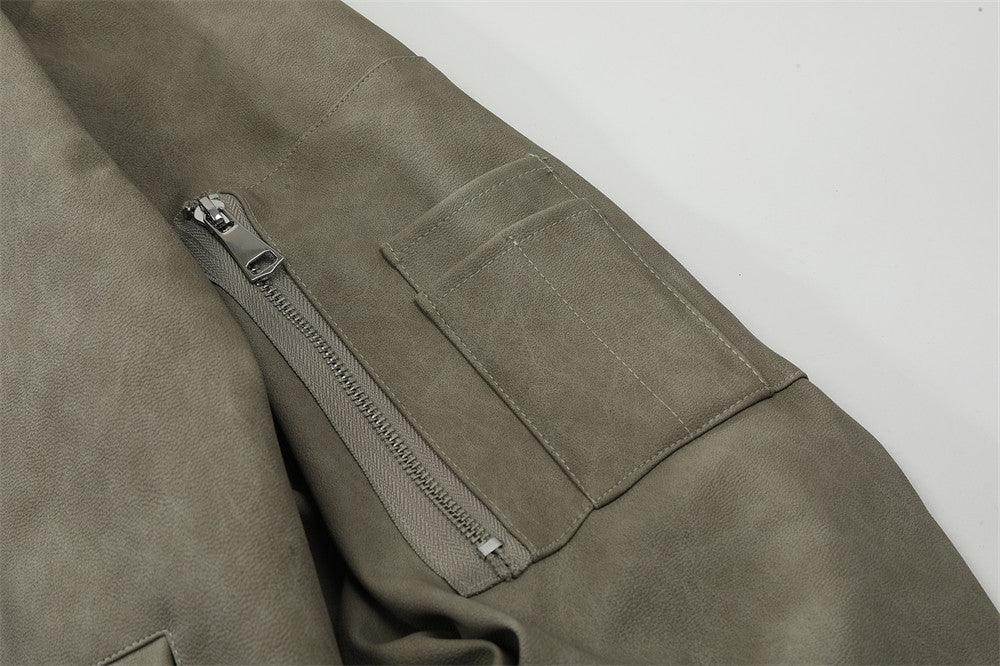 American Retro Clothing Leather Coat - Magellan Fashion Shop